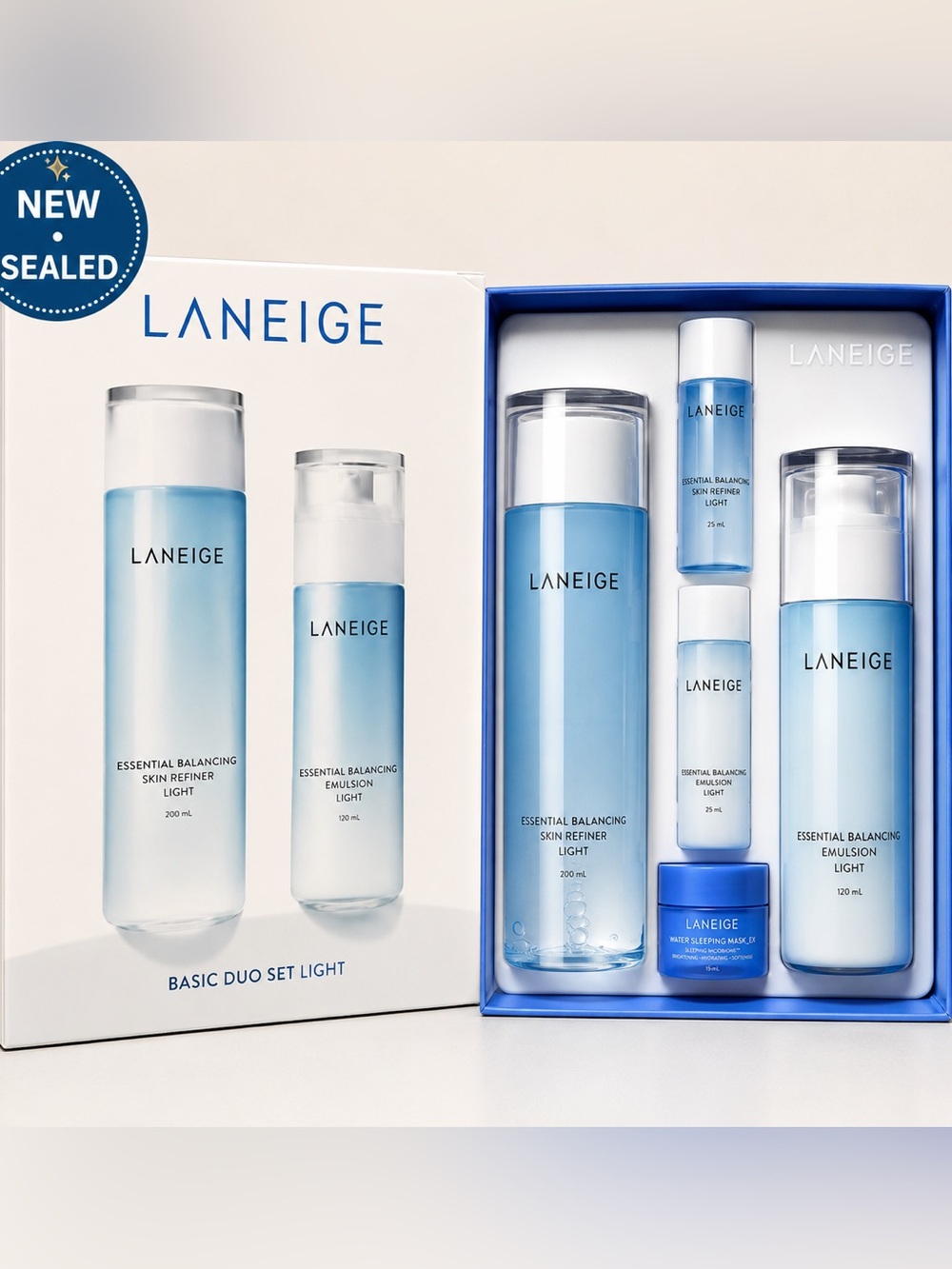 ✨LANEIGE Hydrating Toner and Emulsion Set. 5 piece set.